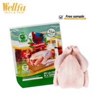 Sac d'emballage sous vide rétractable en plastique PE transparent HALAL pour dinde rôtie, poulet entier congelé, conception personnalisée