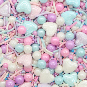 Mix Pearly Purple Cake Sprinkles Comestible <span class=keywords><strong>Donuts</strong></span> Sprinkles Valentine Press Candy Sugar Pearls Candy Sprinkles Decoración comestible - Product Image 1
