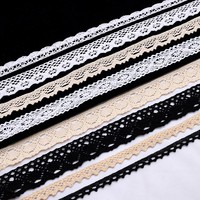 Ruban en dentelle de coton doux, accessoires décoratifs pour vêtements et rideaux