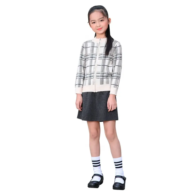 International Kindergarten School Uniforms Girls and Boys Unisex knitted School Uniform Primary School Cardigan