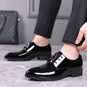 <span class=keywords><strong>Bruno</strong></span> Marc Chaussures habillées pour homme en cuir verni noir, à lacets, respirantes, style Brogues Derby, pour affaires, décontractées et travail, Taille 9, DOWNING-02 - Product Image 2