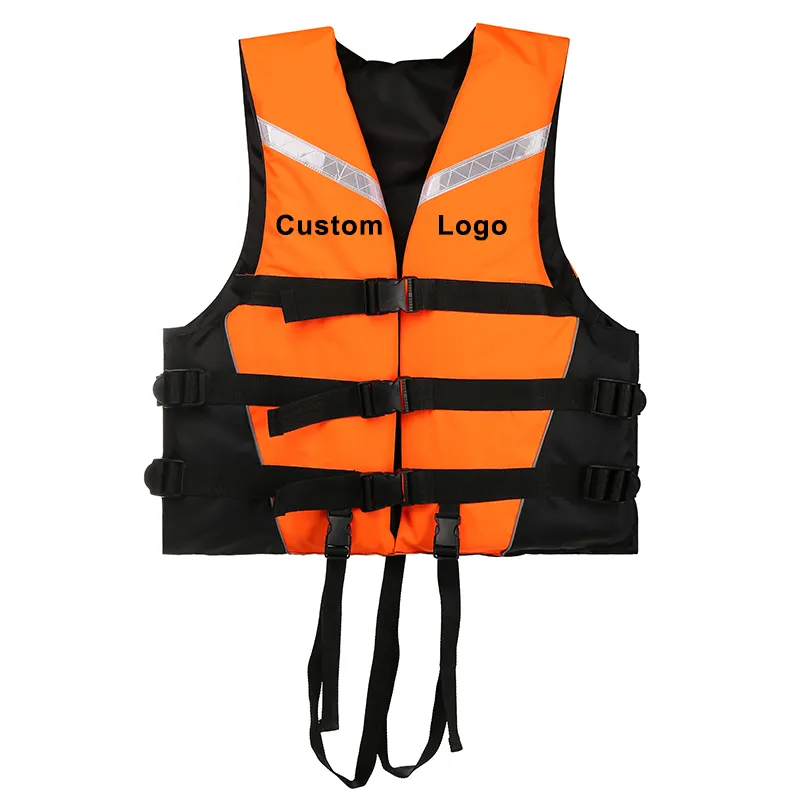 Veste de sauvetage pour enfants et adultes, pièces, solaires, marine, pour protéger la sécurité, avec bandes réfléchissantes, gilet de mer, vente en gros