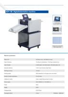Machine à plier et perforer le papier numérique de bureau SCP-13e avec écran tactile