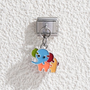 Nuevos Dijes Colgantes de Acero Inoxidable con Diseños de Dibujos Animados Coloridos y Lindos, de Moda, para Pulseras de Charms Italianos DIY y Creación de Joyas - Product Image 3