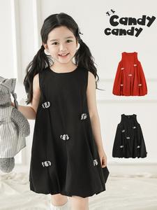 100% katun tanpa lengan gaun untuk bayi perempuan balita bayi kostum putri manis musim panas Tank Top untuk 6 tahun + pakaian untuk anak-anak - Product Image 3