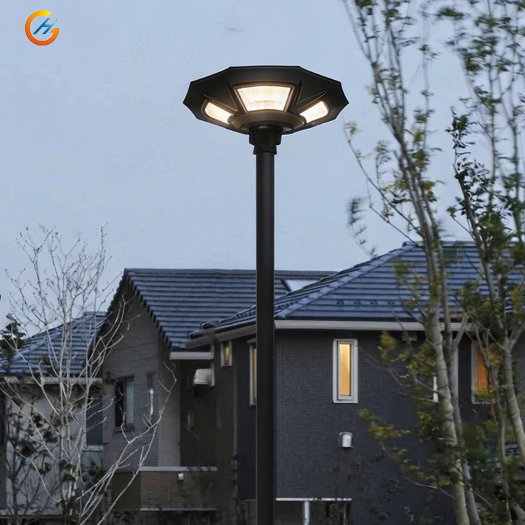 Factory Price IP65 ABS Decoration Pathway Lawn 12W 18W 20W Customized UFO Human Body Induction Outdoor Solar LED Garden Lights