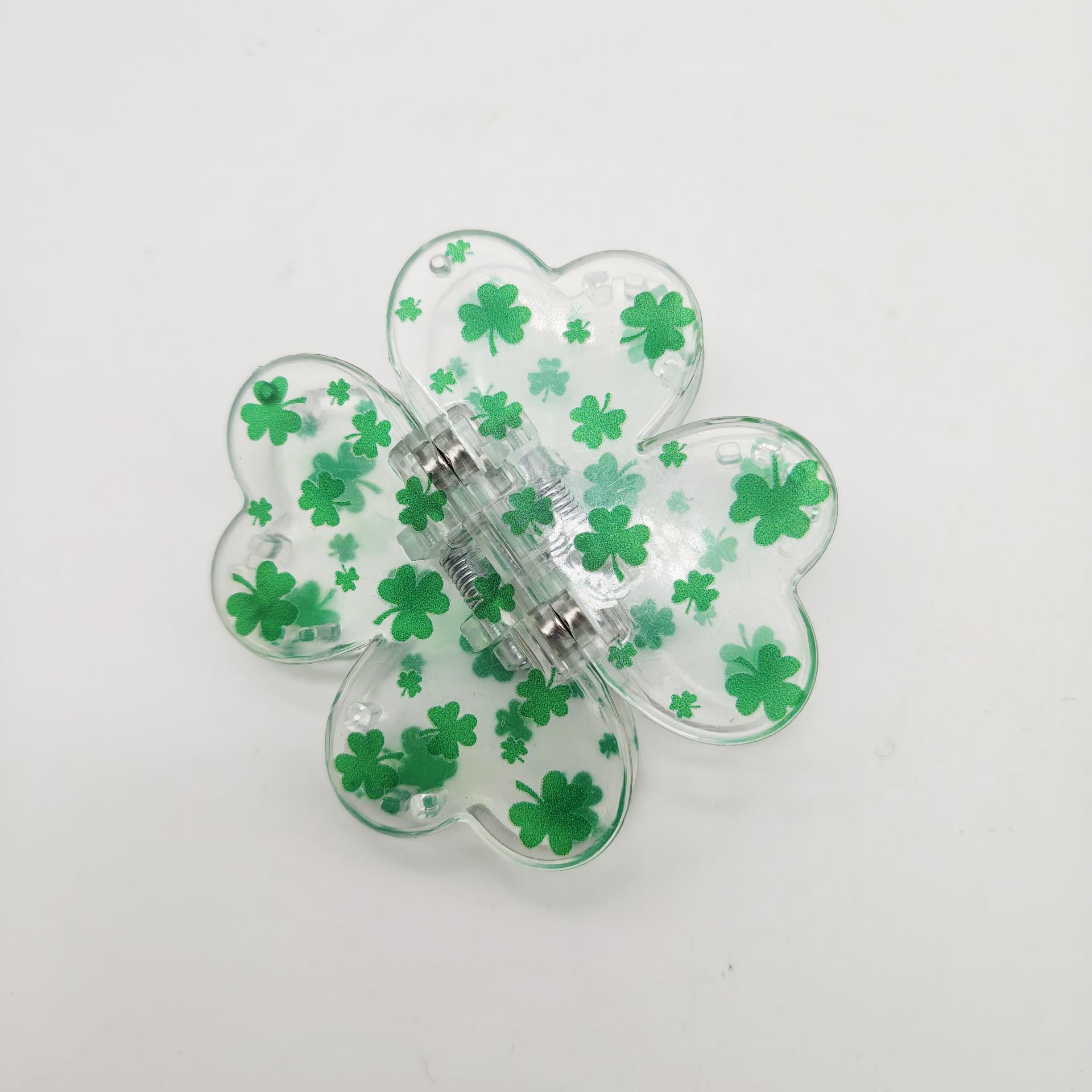 Transparent Green (Four-leaf clover-shaped)