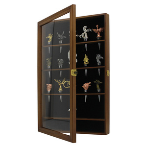 Élégante vitrine transparente pour bouchons de vin, boîte à effigies en bois, support pour bouchons de vin, meuble de collection pour souvenirs - Product Image 1