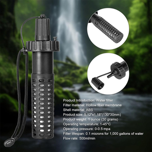 Système de filtration <span class=keywords><strong>d</strong></span>'<span class=keywords><strong>eau</strong></span> de camping avec <span class=keywords><strong>purificateur</strong></span> 2L TPU Material Survival Kit for Travel & Hiking - Product Image 6