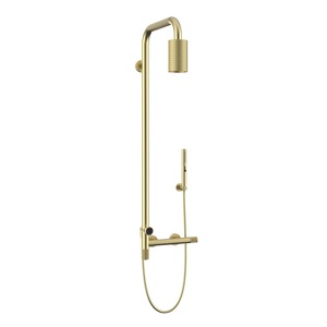 Ensemble <span class=keywords><strong>de</strong></span> <span class=keywords><strong>douche</strong></span> moderne gris anthracite avec pommeau pluie, douchette à commande par cadran, et ensemble <span class=keywords><strong>de</strong></span> robinetterie <span class=keywords><strong>de</strong></span> <span class=keywords><strong>douche</strong></span> Sun Snowflake - Product Image 1