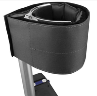 Sangles de repose-jambes rembourrées réglables grises, bandes de remplacement pour repose-jambes, ajustement universel pour repose-jambes de plâtrier, boucle auto-agrippante robuste pour la construction