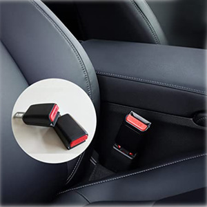 Car Seatbelt Extender <b>Universal</b> Black ABS Clip On Type Buckle <b>Plug</b> For All Cars - Product Image 3