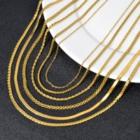 Collier pour femme en acier inoxydable plaqué or 18 carats, certifié GDTC, avec chaîne torsadée, maillons en forme de corde et serpent, vente en gros Zeadear