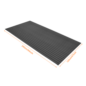 2025 Pe/EVA Marine lớp giả gỗ tếch bọt thuyền sàn tối màu xám trên màu đen - Product Image 2
