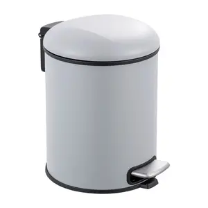 ステンレス製キッチン屋内ゴミ箱ゴミ箱強力なペダル付きゴミ箱ソフトクローズ