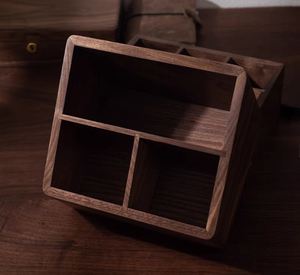 Classic Style Wooden Rectangular Storage Box <strong>Organizer</strong> <strong>for</strong> Household Supplies or Office Use <strong>for</strong> <strong>Remote</strong> Controller Organization - Product Image 5