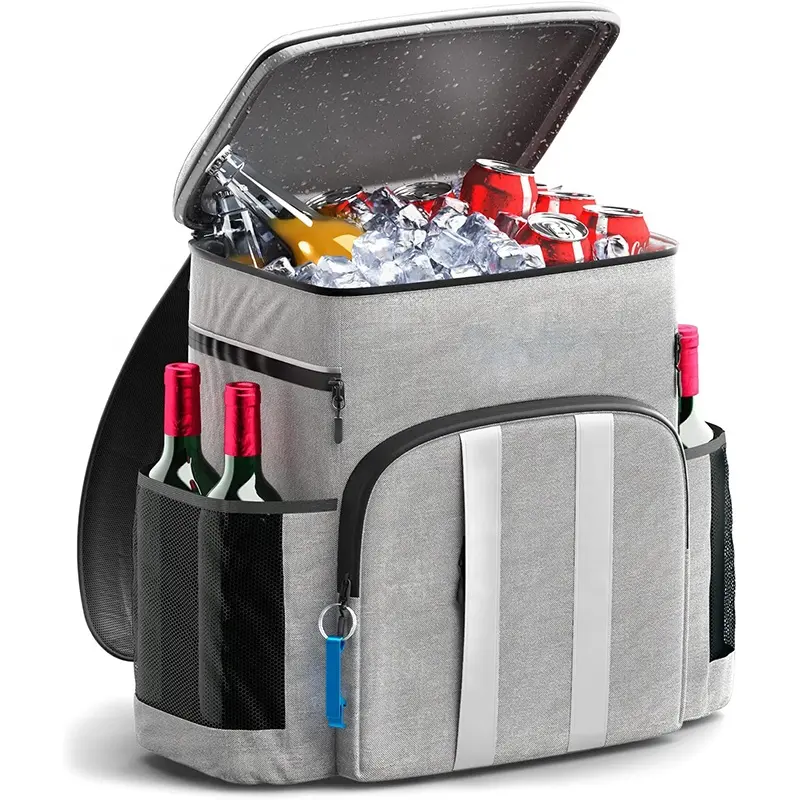 Водонепроницаемый большой емкости 600D полиэфирный термопакет ткань герметичная подкладка PEVA бутылка вина изолированный рюкзак для пикника кулер