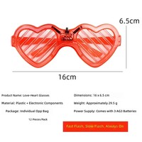 Lunettes LED Lumineuses Sans Fil en Plastique en Forme de Cœur et Carrée pour KTV, Bar, Fête, Disco – Tendance, Utilisation Intérieure – Vente en Gros Fabricants, Charité
