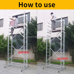 Escalera Extensible <span class=keywords><strong>de</strong></span> <span class=keywords><strong>Aluminio</strong></span> para Almacén Moderno QAOSEN A85 SHANGJI <span class=keywords><strong>de</strong></span> <span class=keywords><strong>4</strong></span> <span class=keywords><strong>Metros</strong></span> <span class=keywords><strong>de</strong></span> Altura, Capacidad <span class=keywords><strong>de</strong></span> 150 kg, <span class=keywords><strong>Escaleras</strong></span> Combinadas Plateadas, Escalera <span class=keywords><strong>de</strong></span> <span class=keywords><strong>4</strong></span> <span class=keywords><strong>Metros</strong></span> - Product Image 4