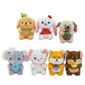 Peluche Serie Glutton Zoo, Compagno da Scrivania a Forma di Cane o Gatto, Regalo di Compleanno per Bambini - Product Image 1