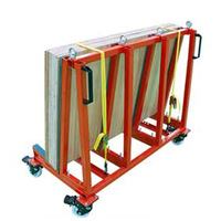 Hualong Machinery HSE-24 Granit-Marmor-Quarz-Plattenlagerwagen Einseitiger A-Rahmen Transportgestell für Steinplatten