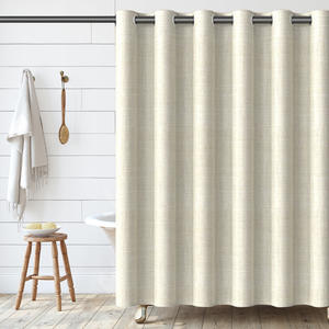 DaiDui <span class=keywords><strong>Rideau</strong></span> <span class=keywords><strong>de</strong></span> <span class=keywords><strong>douche</strong></span> imperméable <span class=keywords><strong>en</strong></span> tissu polyester aspect <span class=keywords><strong>lin</strong></span> <span class=keywords><strong>de</strong></span> haute qualité <span class=keywords><strong>de</strong></span> couleur unie sur mesure - Product Image 6