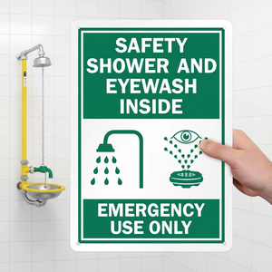 <span class=keywords><strong>Señal</strong></span> de Emergencia Personalizada de Alta Calidad de 10*14 Pulgadas para Ducha de Seguridad y <span class=keywords><strong>Lavaojos</strong></span> - Solo para Uso en Emergencias - Product Image 6