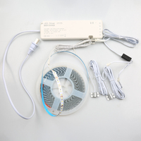 Interruptor de sensor de puerta doble Lámpara LED con controlador de atenuación 5A Aplicable para interruptores inductivos de lámpara LED de gabinete