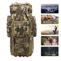 Molle-Grand sac à dos de camping tactique 65L 60L, sac à dos de randonnée pour hommes