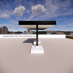 Chi phí thấp Thiết kế ánh sáng Trọng lượng không gian khung xăng/chất lượng cao trạm xăng tán - Product Image 2