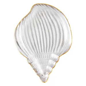 Advanced custom glass plates in four shell shapes plate