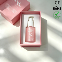 Flacons de luxe personnalisés avec logo, 80 ml, 100 ml, en verre vide, avec bouchon à vis, pour lotion, sérum, et vaporisateur, avec boîte d'emballage