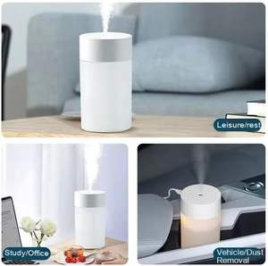 Humidificador Ultrasónico Portátil con Luz LED de Colores, Simulación de Llama, Mini Humidificador USB de Plástico - Product Image 5