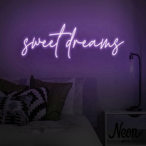 Letrero <span class=keywords><strong>de</strong></span> neón personalizado luz dulce sueño letrero <span class=keywords><strong>de</strong></span> neón palabras personalizadas Luz <span class=keywords><strong>de</strong></span> letrero <span class=keywords><strong>de</strong></span> neón para la decoración del hogar - Product Image 2
