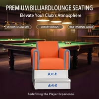 Chaise de billard en métal de haute qualité pour table de billard |   Cuir en silicone durable, imperméable/résistant aux rayures, haute qualité