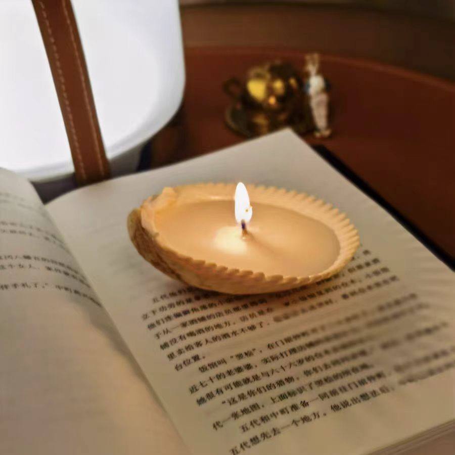 Vela de concha de león de flores [aproximadamente 7-10 cm]