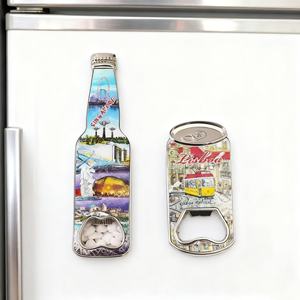 Imán de Refrigerador con Forma de Botella de Cerveza Personalizado de Alta Calidad al por Mayor, Recuerdos Turísticos, Abrebotellas con Imán para Regalos Navideños - Product Image 1