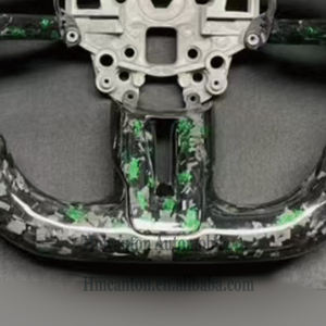 Nouveau produit phare : Volant en fibre de carbone forgée et cuir lisse pour Ford Mustang - Product Image 3