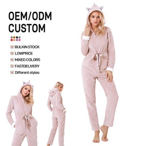 Pigiama da <span class=keywords><strong>donna</strong></span> con Unisex a punto Unisex con unicorno personalizzato abbigliamento da notte caldo costumi Anime tuta da cartone animato tutina da <span class=keywords><strong>donna</strong></span> per adulti - Product Image 1