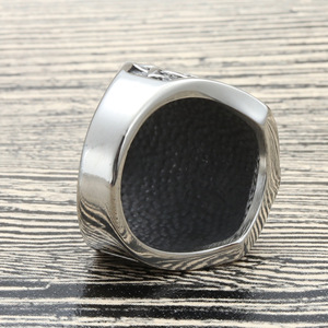 Freemason <b>Ring</b> Men's Stainless Steel Geometric Design Punk Style Gift Jewelry 27056 - Product Image 2