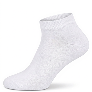 Chaussettes de sport unisexes blanches en Spandex/Nylon, à taille élastique, avec nom d'équipe personnalisé imprimé, durables, respirantes, anti-humidité et écologiques - Product Image 5
