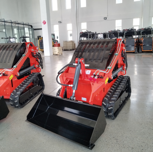 TC460 chinese cheap mini skidsteer loader diesel epa engine crawler mini track skid steer loader with attachments track