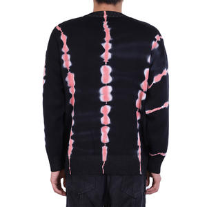 Suéter personalizado con logotipo OEM y ODM para hombre, jersey de cuello redondo de manga larga teñido con lazo, prendas de punto, suéter de diseñador de punto superior personalizado para hombre - Product Image 2