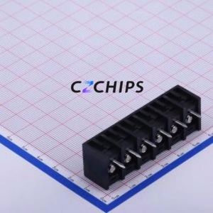 HB9500-9.5-6P Barrier Terminal Block Through hole Component (THT),P=9.5mm Connector Three Sides 9.5mm 1x6P Straight Pin - Product Image 2