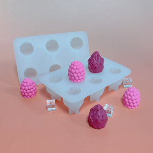 Moule en silicone 3D pour melon Hami, mangue, framboise, moule en silicone pour glace à l'arbre du <span class=keywords><strong>dragon</strong></span>, utilisé pour la pâtisserie, mousse au chocolat - Product Image 2
