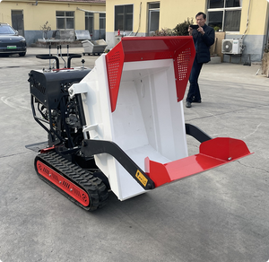 Mini-dumper chenillé manuel multifonctionnel à essence avec benne hydraulique, chargeur sur chenilles 2 tonnes, livraison gratuite, garantie 1 an - Product Image 2