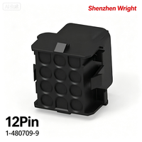 Connecteurs d'alimentation industriels à haute durabilité TE 1-480709-9 12P 6,35 mm, boîtiers de terminaison de fil femelle, accessoires pour équipements d'automatisation