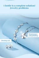 Nettoyant pour bijoux, éliminateur de ternissement pour argent, or, diamants, liquide de polissage et de rénovation pour argent, non corrosif pour les bijoux en argent