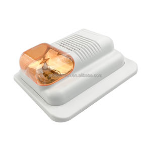 Dc24v Led Elektronische Wit Flasher Sirene Brandalarm Sirene 110db Waarschuwing Hooter Led Zaklamp Geluid Strobe Sirene - Product Image 2