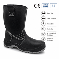 Zapatos de Seguridad CE S3 con Puntera de Acero, Entresuela de Acero, Antipinchazos y Antideslizantes
